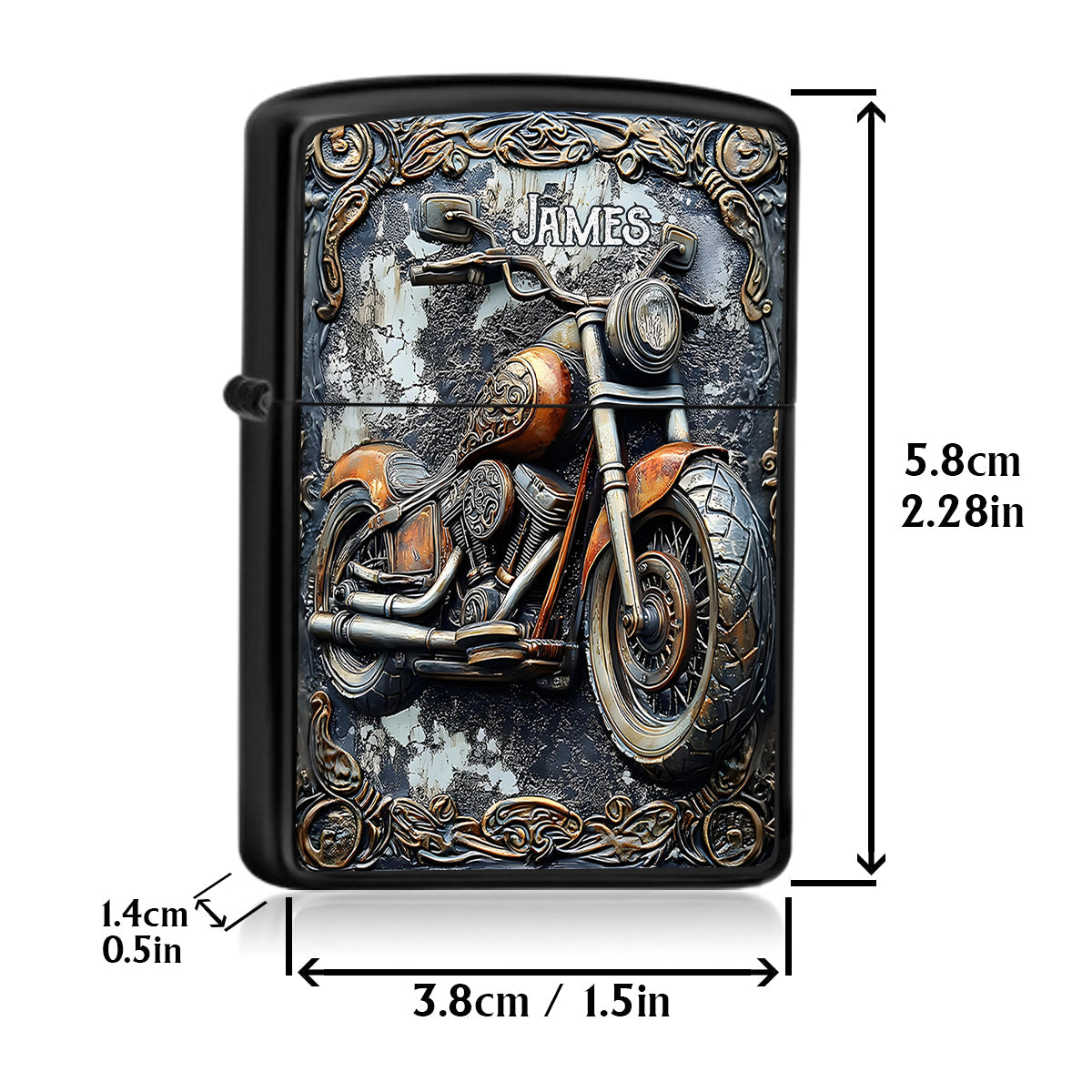 Time To Ride - Personalized Biker Lighter