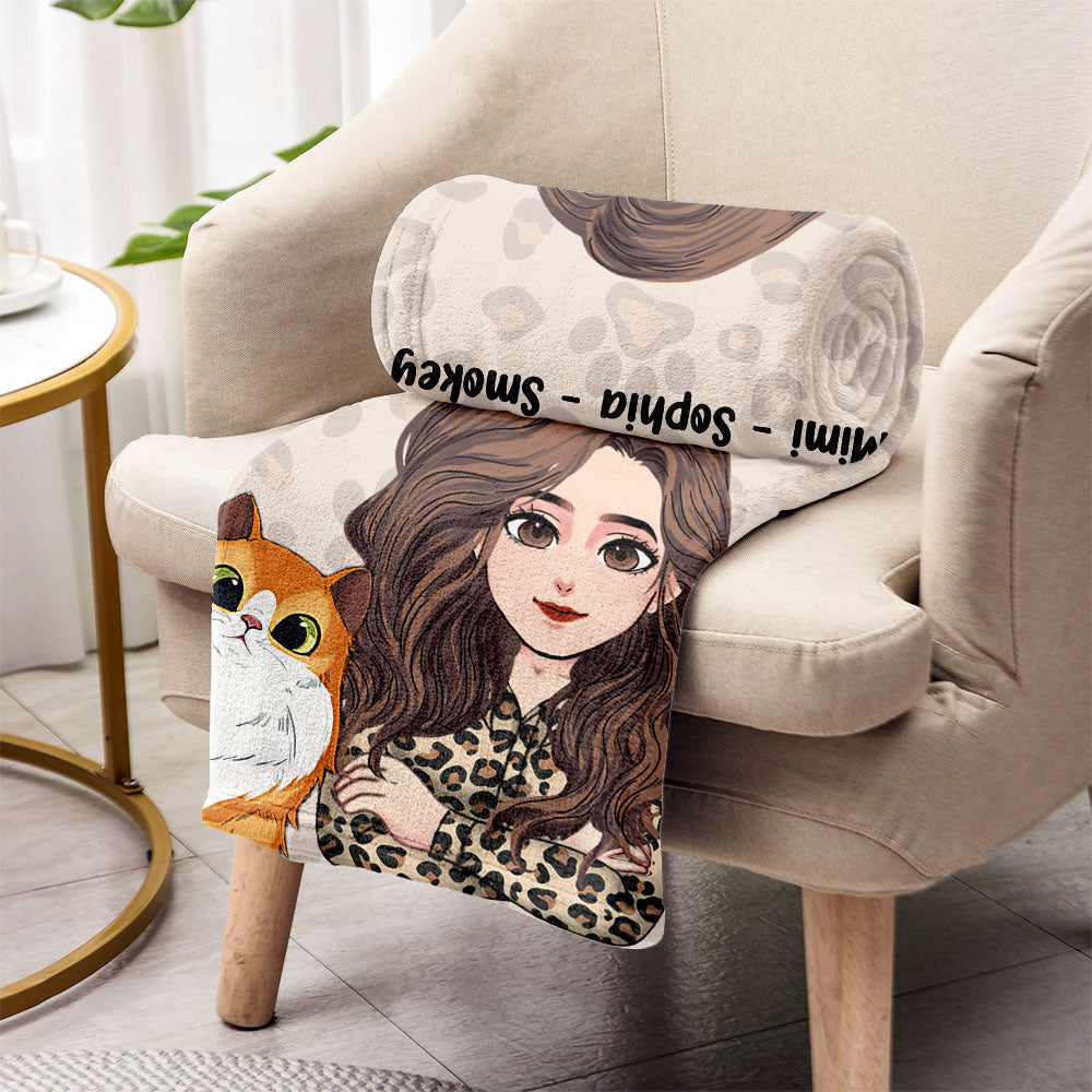 Maman Chat - Cadeau pour amoureux des chats - Couverture personnalisée