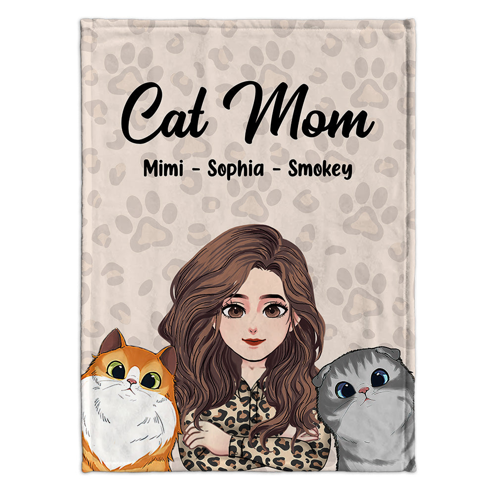 Maman Chat - Cadeau pour amoureux des chats - Couverture personnalisée