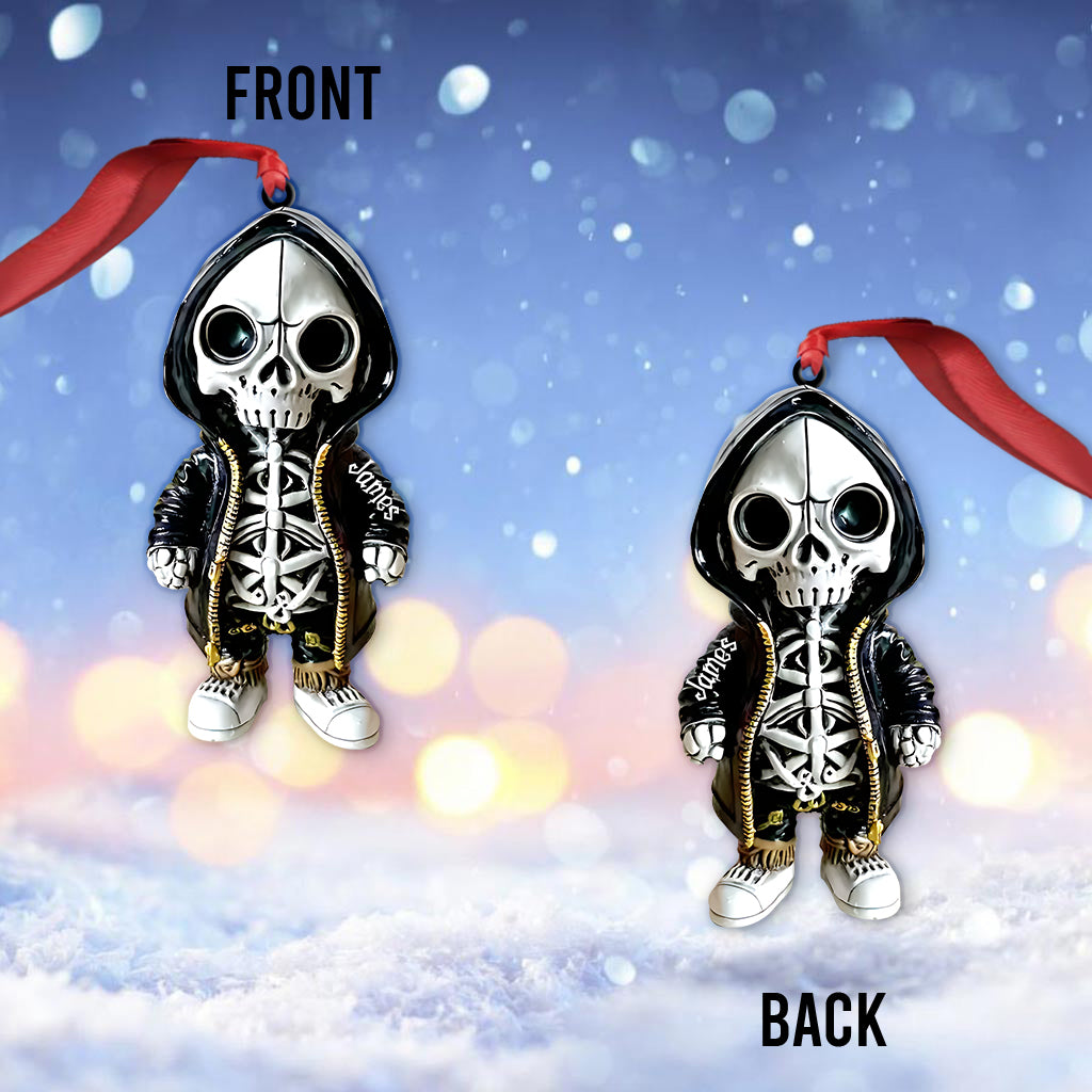 Gothic Skulls - Personalized Skull Ornament