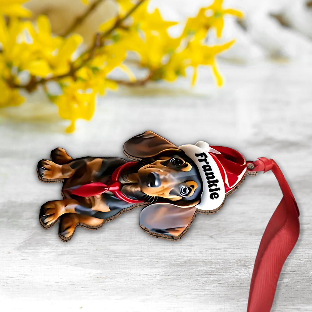 Cute Dachshund - Personalized Dachshund Ornament