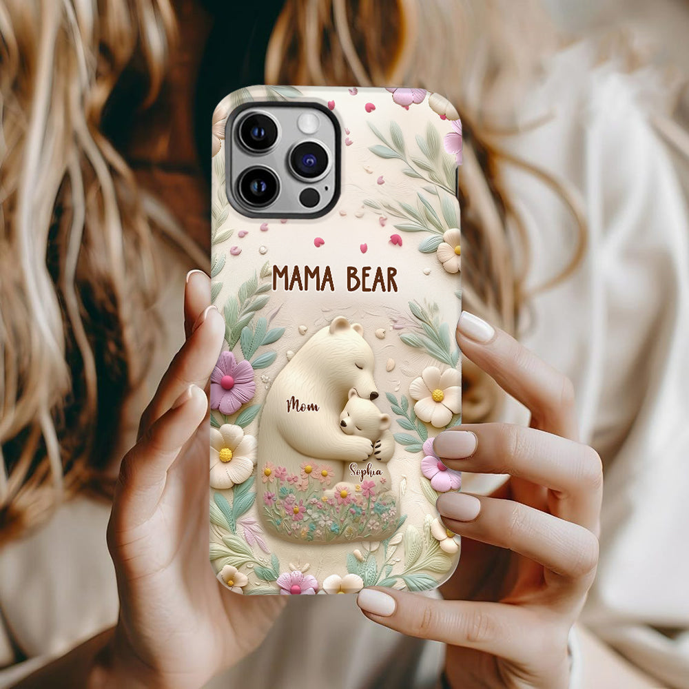 Mama Bear - Personalized Mother Full Print Phone Case