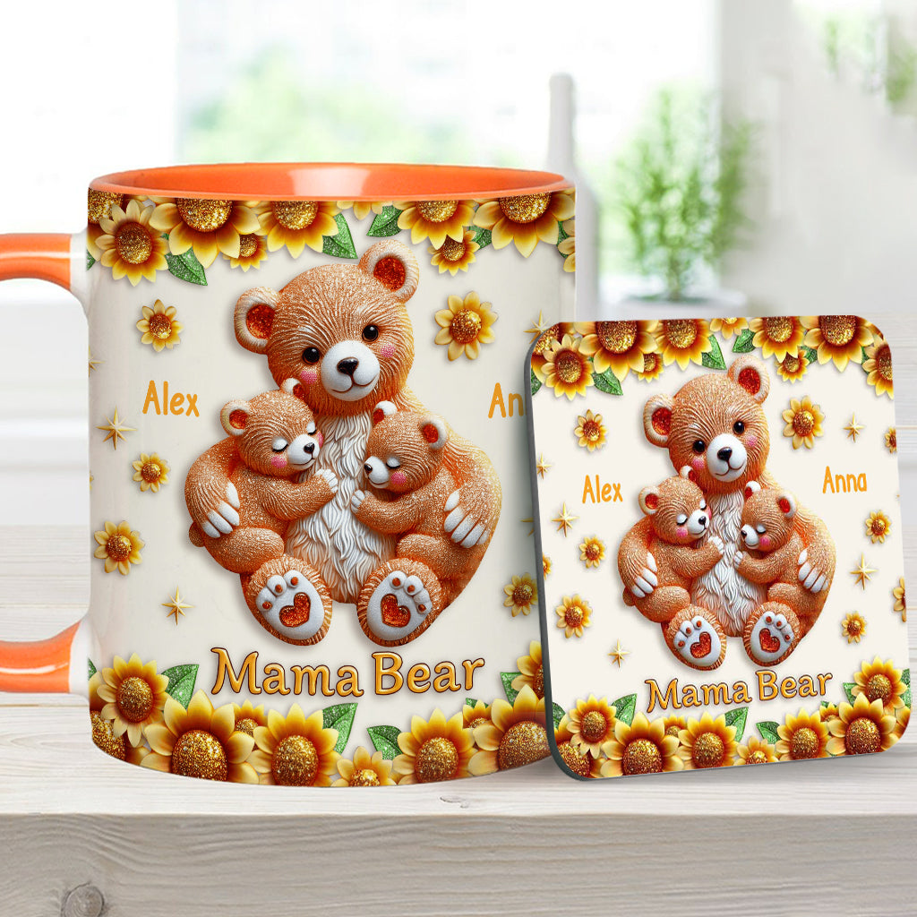 Mama Bear - Personalized Mother Accent Mug