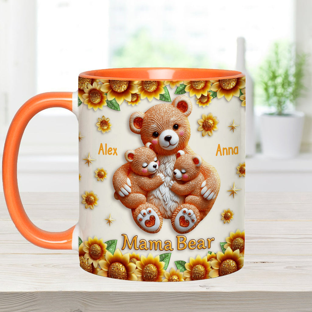 Mama Bear - Personalized Mother Accent Mug