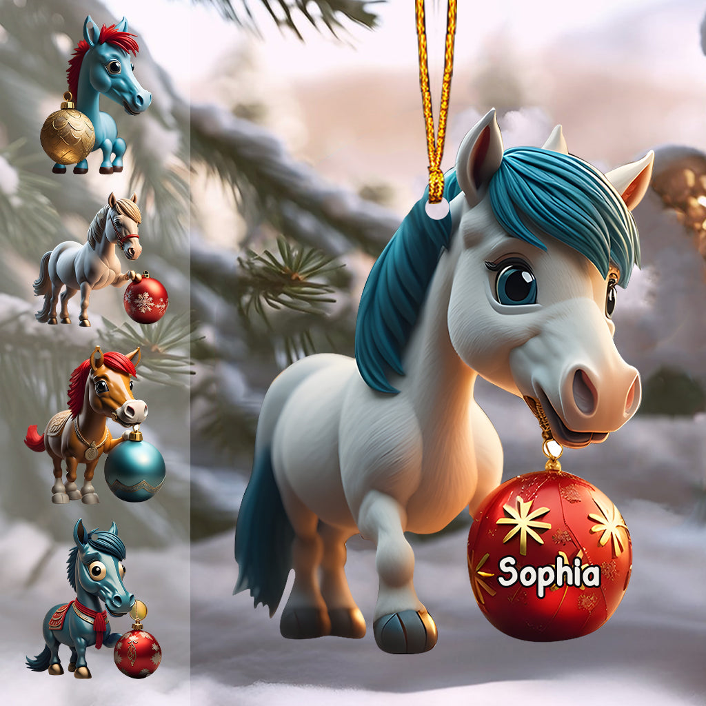 Love Horses - Personalized Horse Ornament