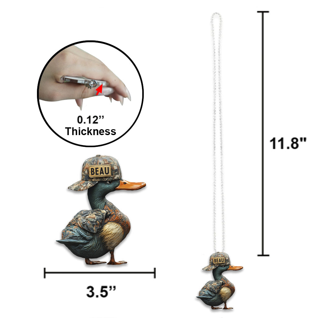 Duck Hunting - Personalized Hunting Car Ornament
