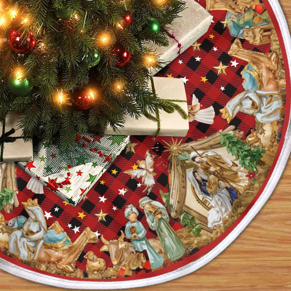 Merry Christmas - Christian Tree Skirt
