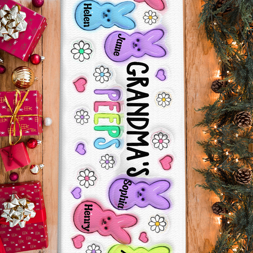 Chemin de table personnalisé « Les amis de grand-mère »