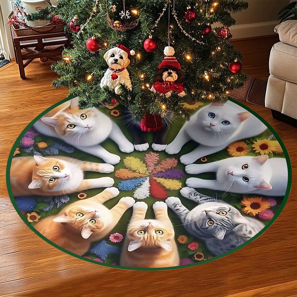 Merry Christmas - Personalized Cat Tree Skirt