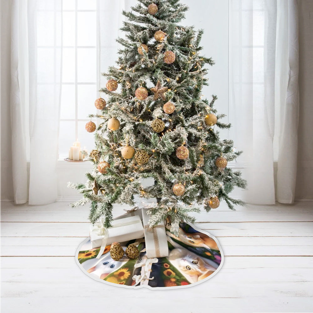 Merry Christmas - Personalized Cat Tree Skirt