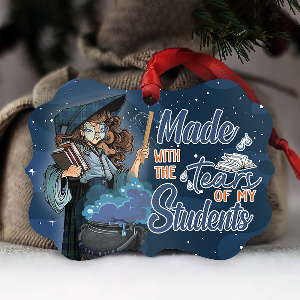 Professeur Sorcière Fabriquée avec les Larmes de Mes Élèves - Médaillon Ornement en Aluminium (Imprimé des Deux Côtés) 1122