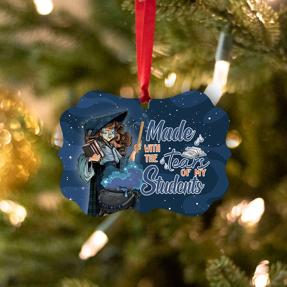 Professeur Sorcière Fabriquée avec les Larmes de Mes Élèves - Médaillon Ornement en Aluminium (Imprimé des Deux Côtés) 1122