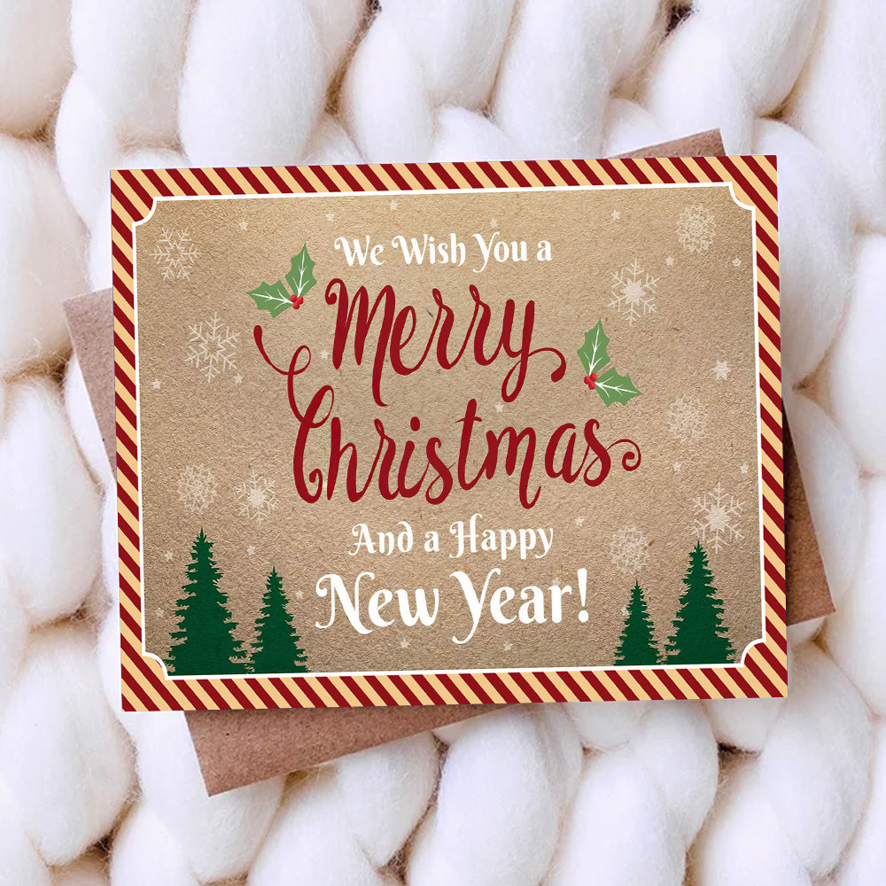 Carte de vœux de Noël - Carte de vœux familiale