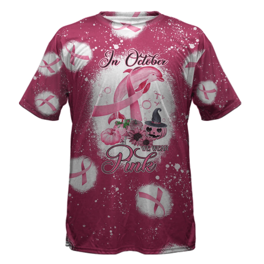 En octobre, on porte du rose - T-shirt et sweat à capuche pour la sensibilisation au cancer du sein 0822