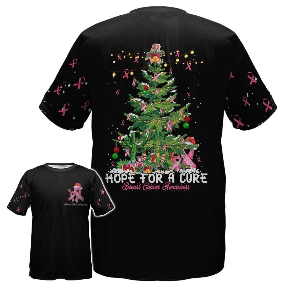 Espoir d'un remède contre le cancer du sein - T-shirt et sweat à capuche de sensibilisation au cancer du sein (0822)