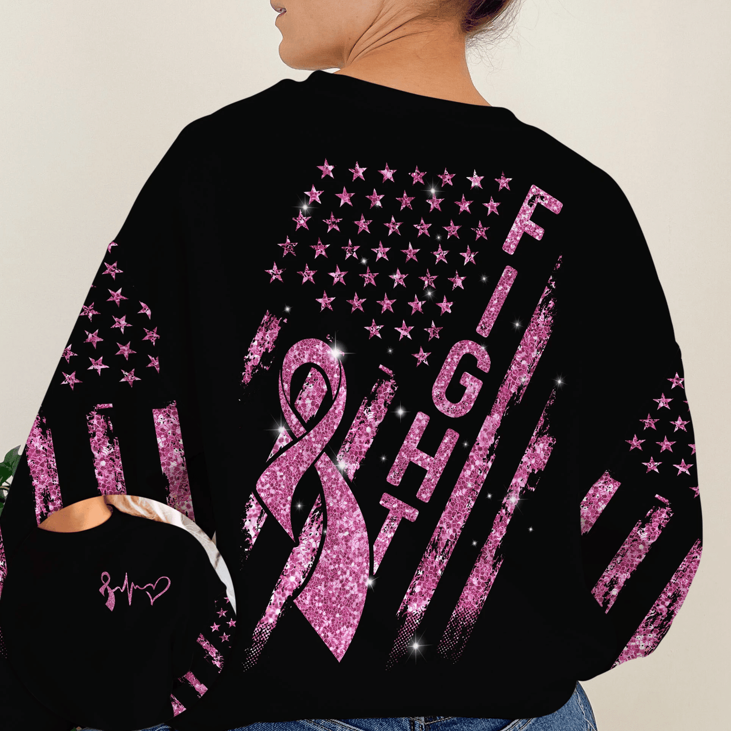 Lutte contre le cancer du sein - T-shirt et sweat à capuche de sensibilisation au cancer du sein 0822