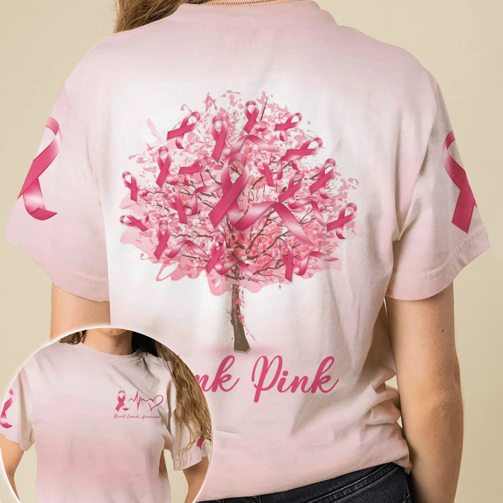 Think Pink - T-shirt et sweat à capuche « Sensibilisation au cancer du sein » 0822