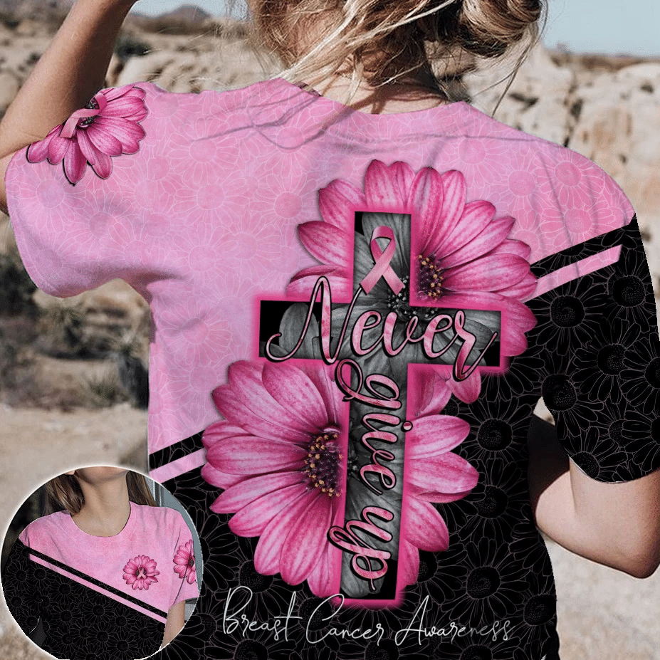 Daisy Pink Breast Cancer - Breast Cancer Awareness All Over T-shirt and Hoodie 0822