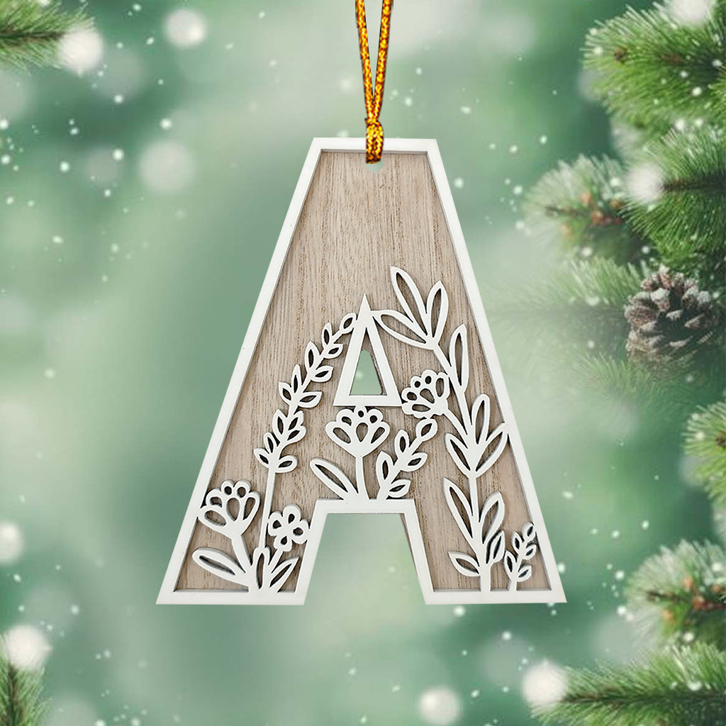 Lettre florale élégante - Ornement de jardin personnalisé