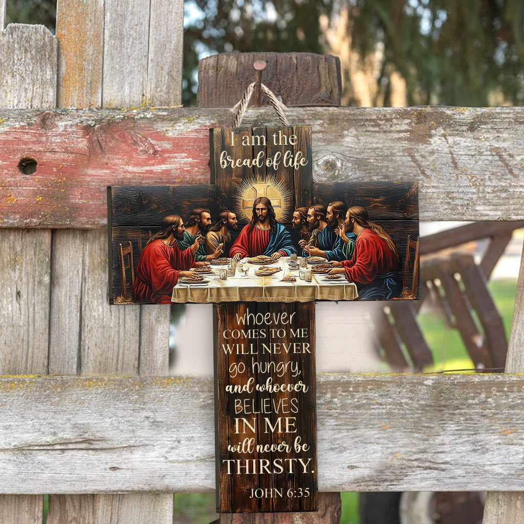 Je suis le pain de vie - Panneau chrétien personnalisé en bois