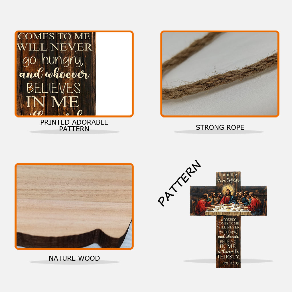 Je suis le pain de vie - Panneau chrétien personnalisé en bois