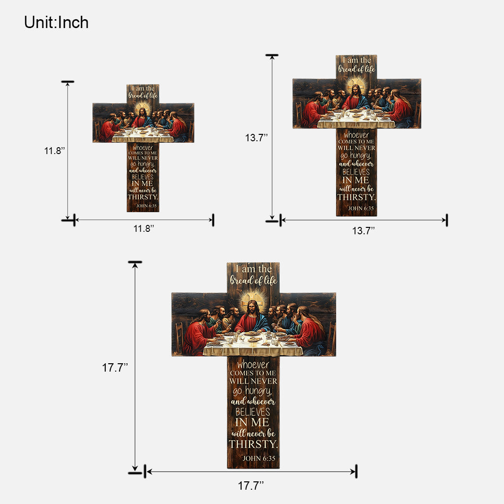 Je suis le pain de vie - Panneau chrétien personnalisé en bois