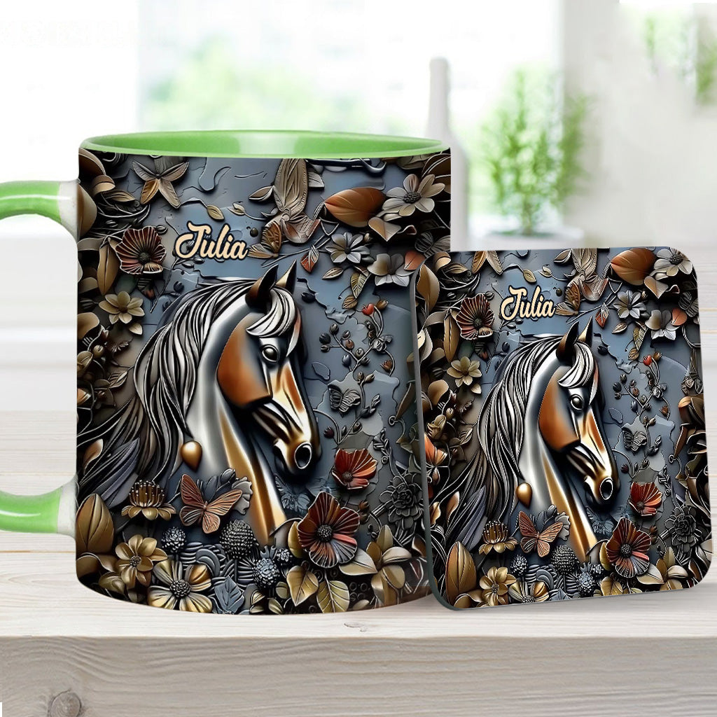 Mug personnalisé à motif cheval - Superbe motif cheval