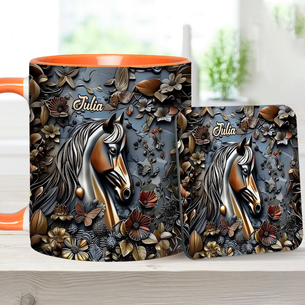 Mug personnalisé à motif cheval - Superbe motif cheval