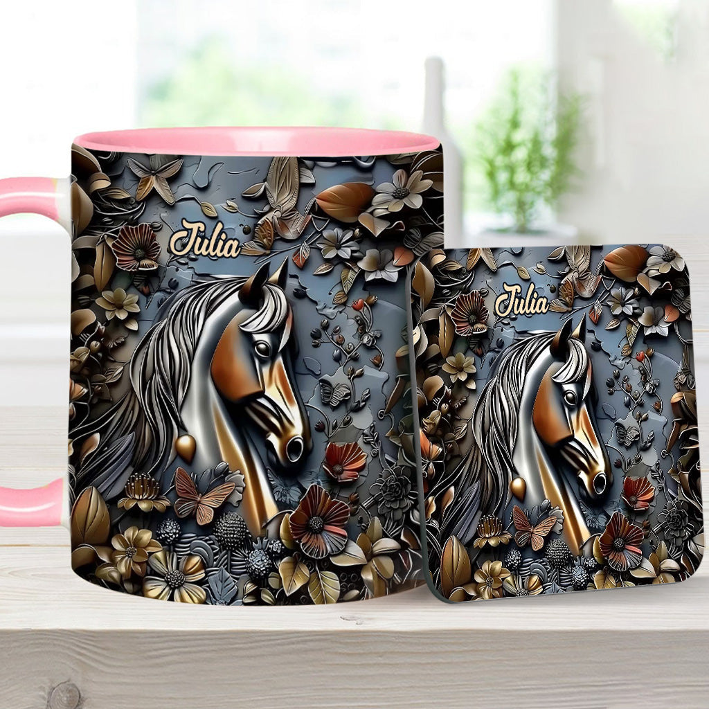 Mug personnalisé à motif cheval - Superbe motif cheval