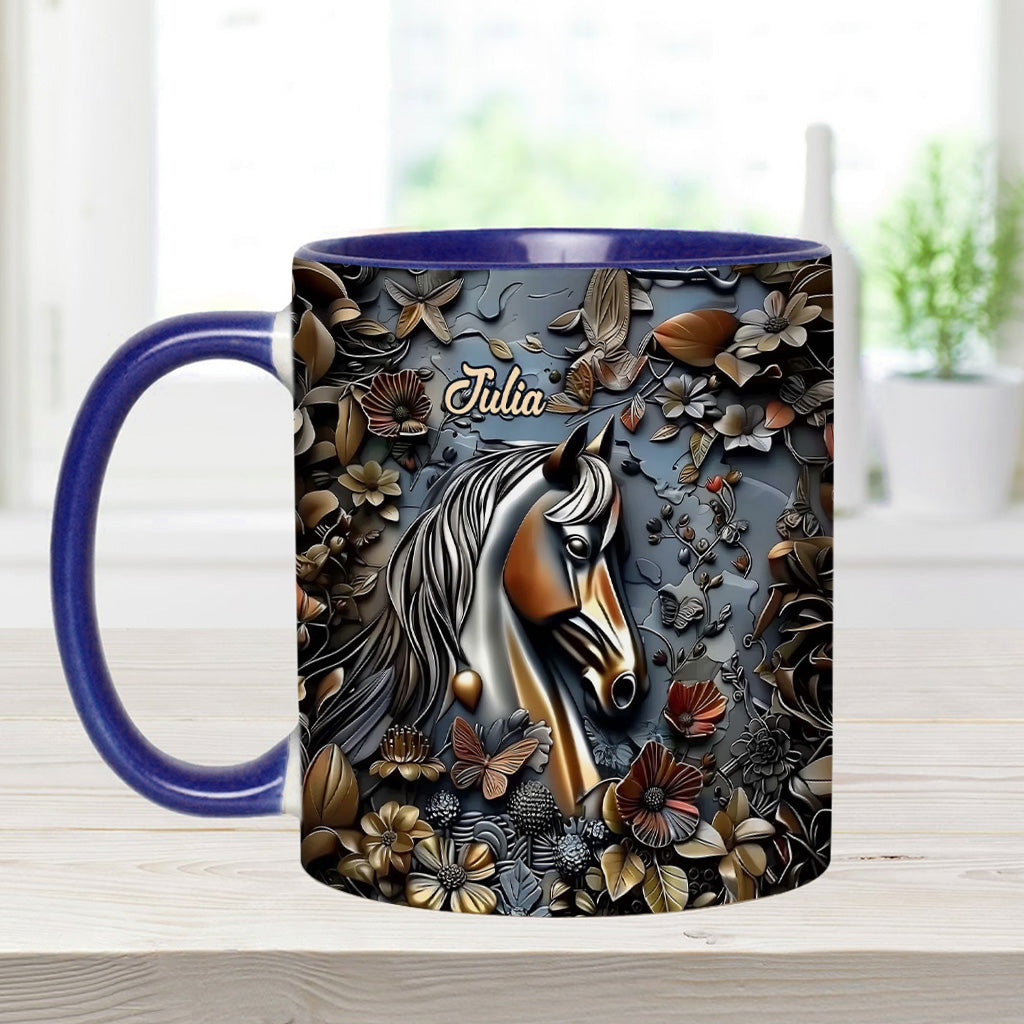 Mug personnalisé à motif cheval - Superbe motif cheval