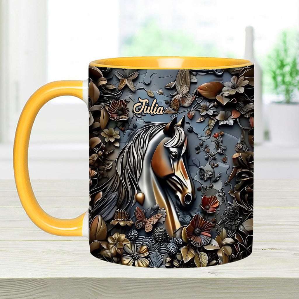 Mug personnalisé à motif cheval - Superbe motif cheval