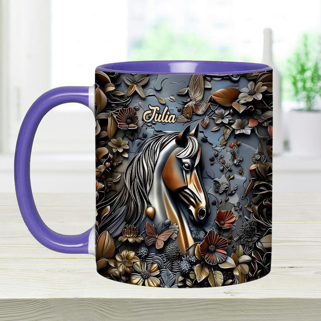 Mug personnalisé à motif cheval - Superbe motif cheval