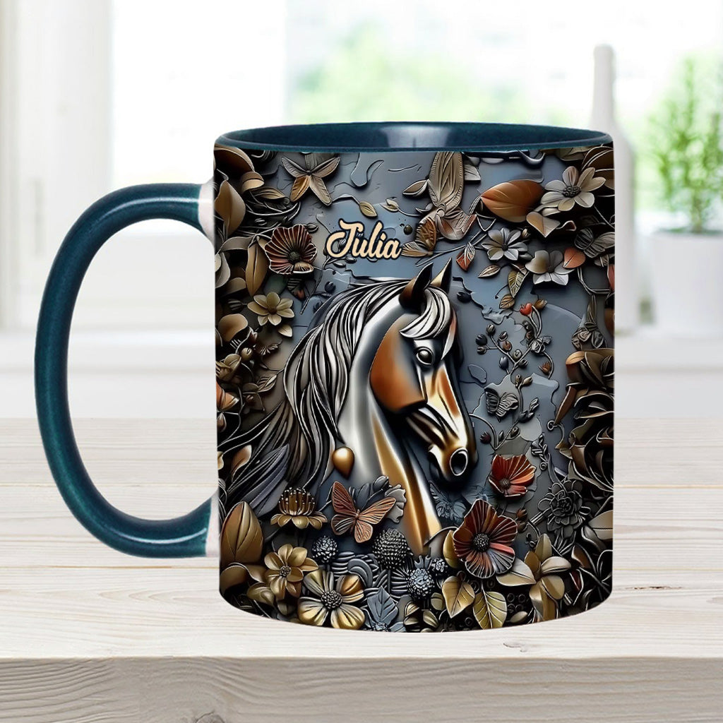 Mug personnalisé à motif cheval - Superbe motif cheval