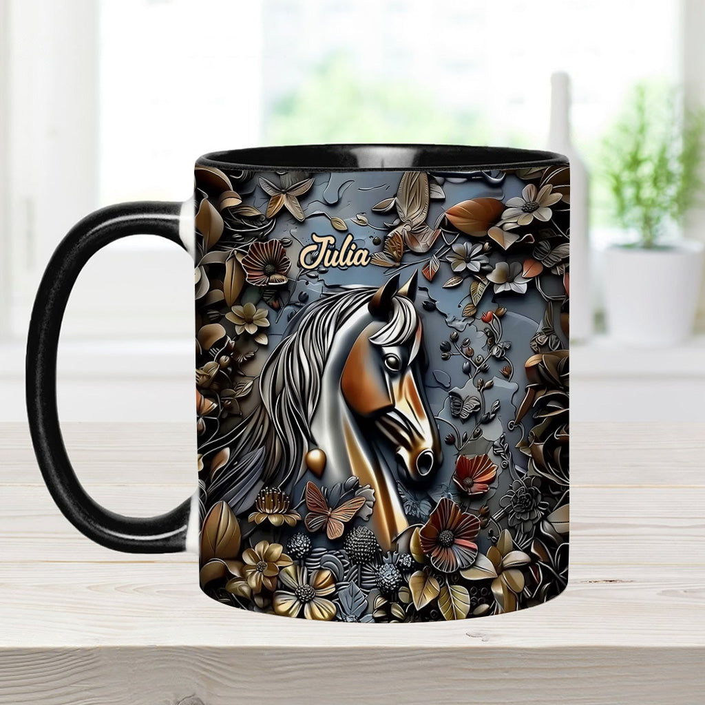Mug personnalisé à motif cheval - Superbe motif cheval