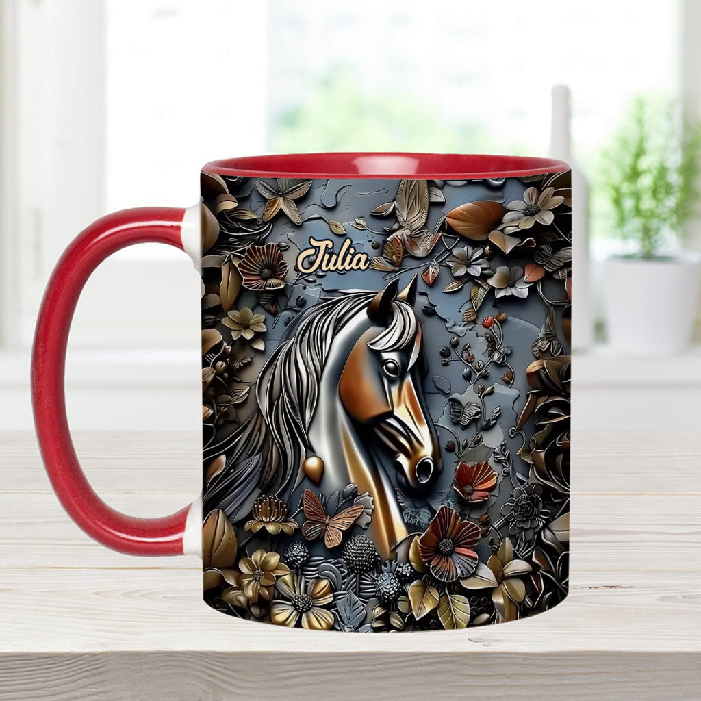 Mug personnalisé à motif cheval - Superbe motif cheval