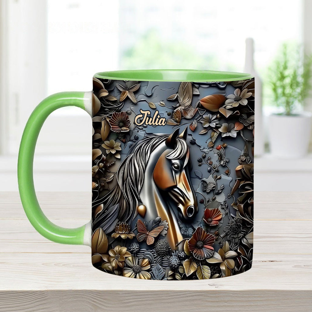 Mug personnalisé à motif cheval - Superbe motif cheval