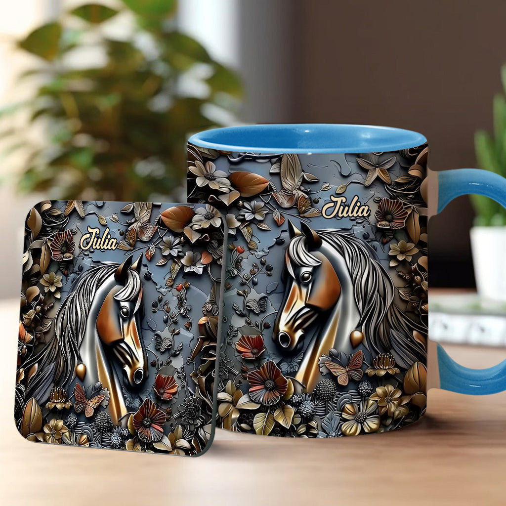 Mug personnalisé à motif cheval - Superbe motif cheval