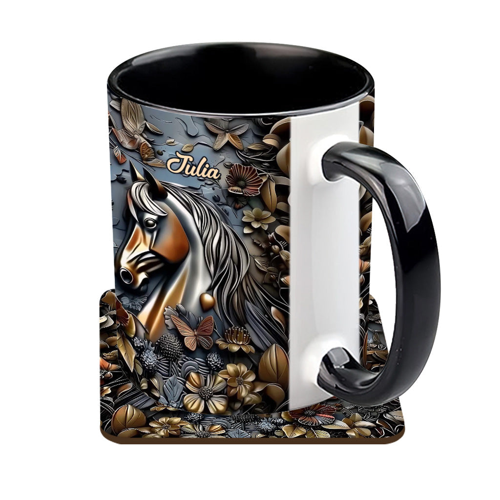 Mug personnalisé à motif cheval - Superbe motif cheval