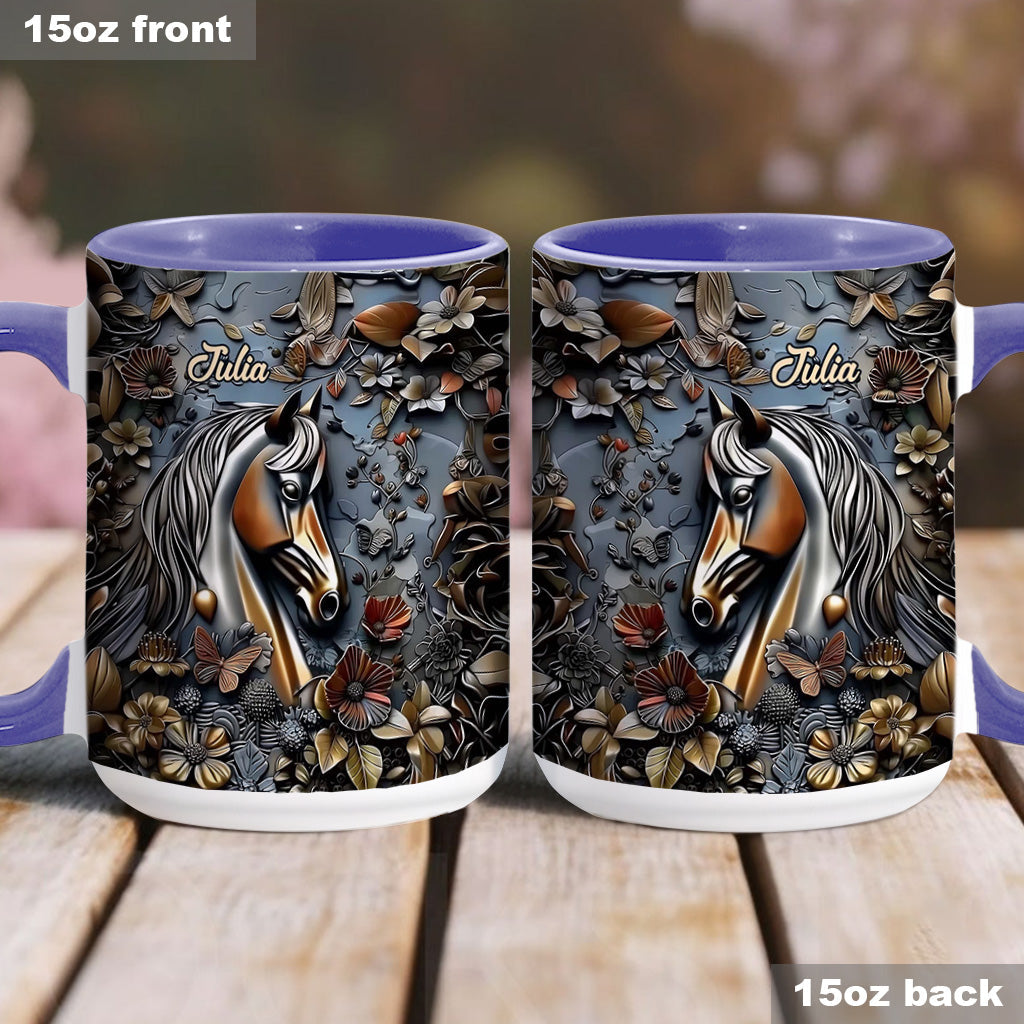 Mug personnalisé à motif cheval - Superbe motif cheval
