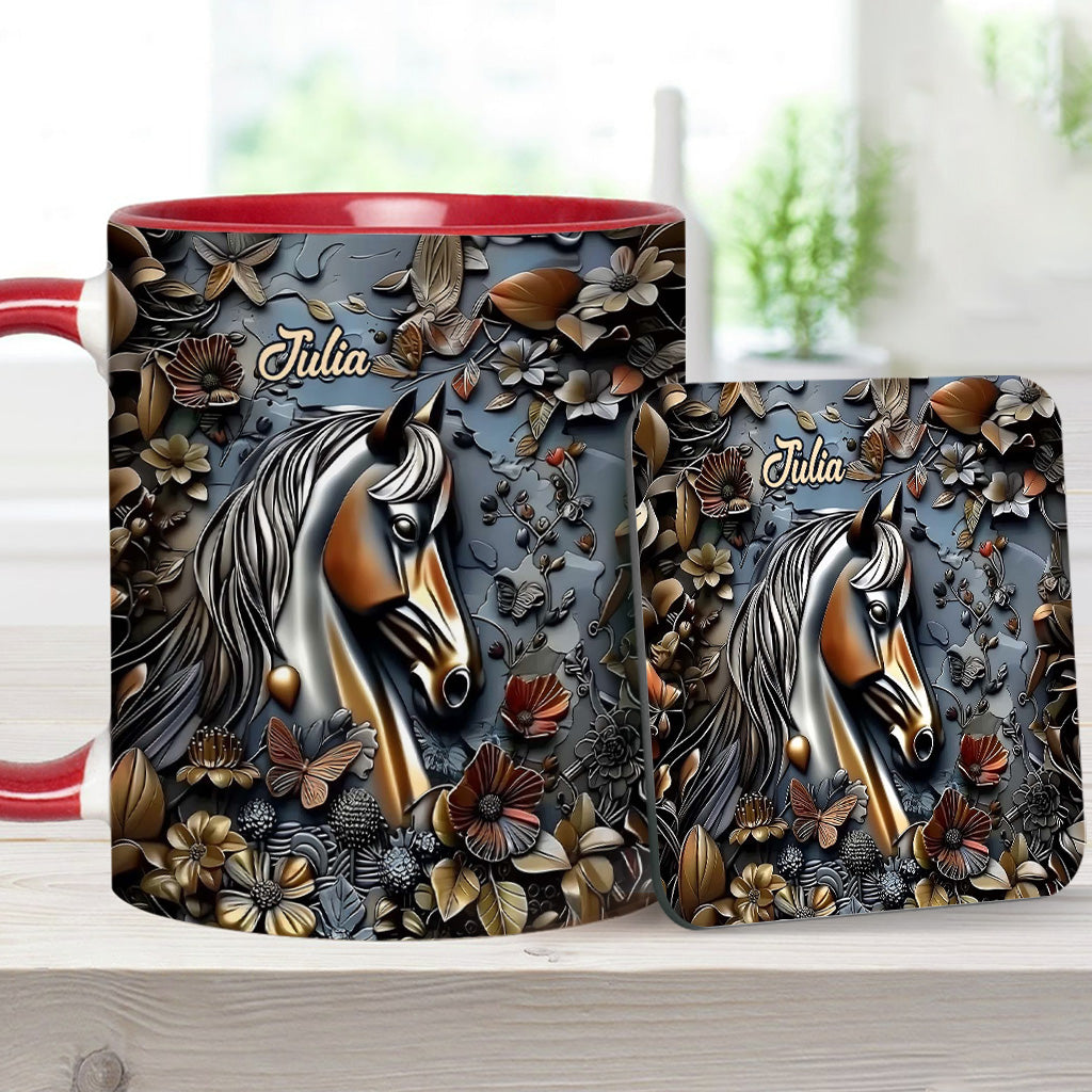 Mug personnalisé à motif cheval - Superbe motif cheval