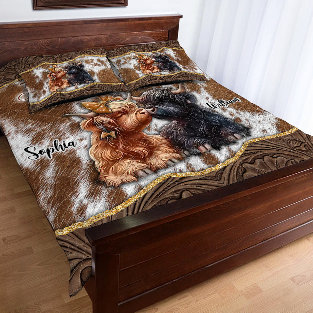 De notre premier baiser à notre dernier souffle - Ensemble de courtepointe personnalisé