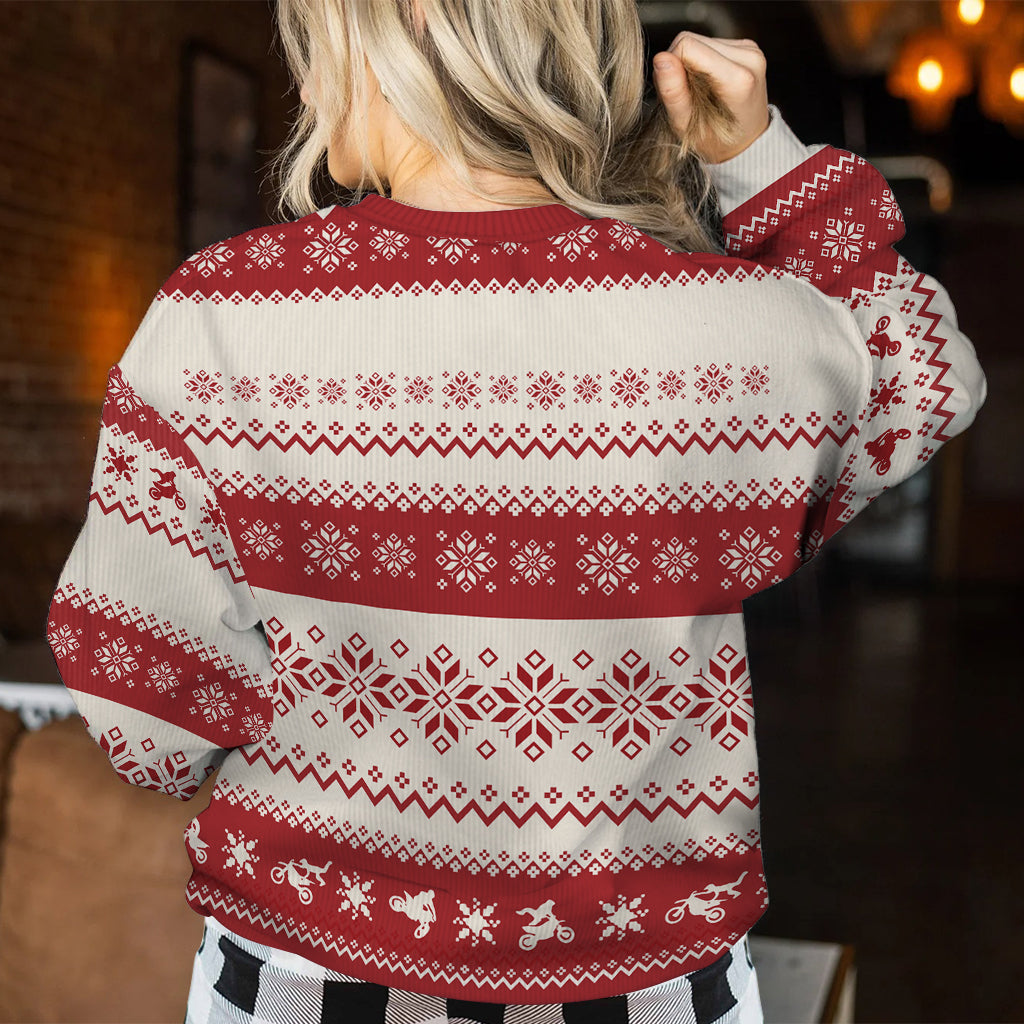 Oh, quel plaisir de rouler ! - Pull moche de motard personnalisé