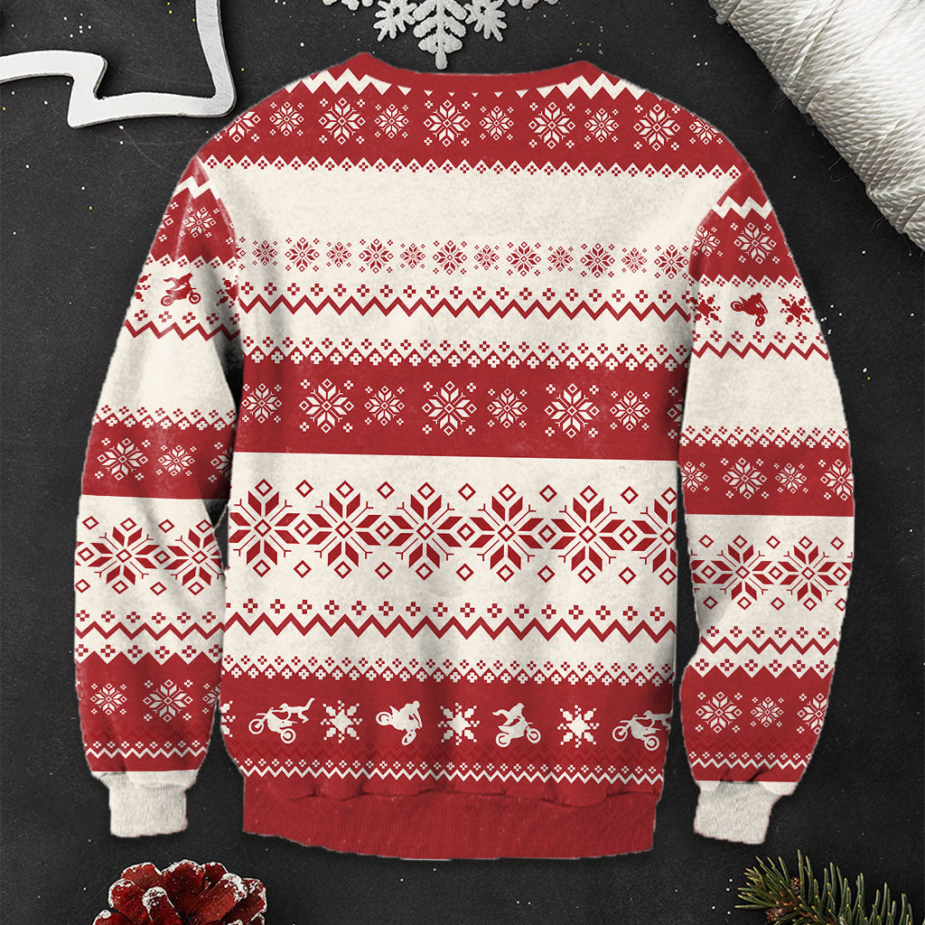 Oh, quel plaisir de rouler ! - Pull moche de motard personnalisé