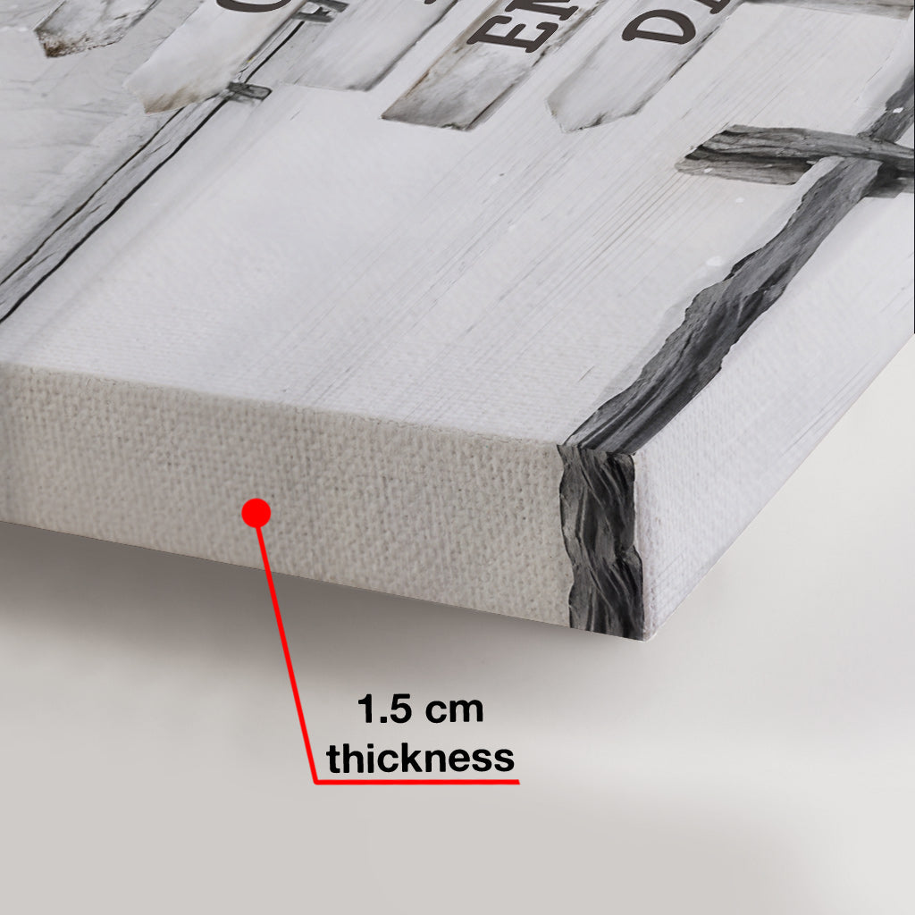 Tous les cœurs rentrent à la maison pour Noël - Toile et affiche personnalisées pour la famille