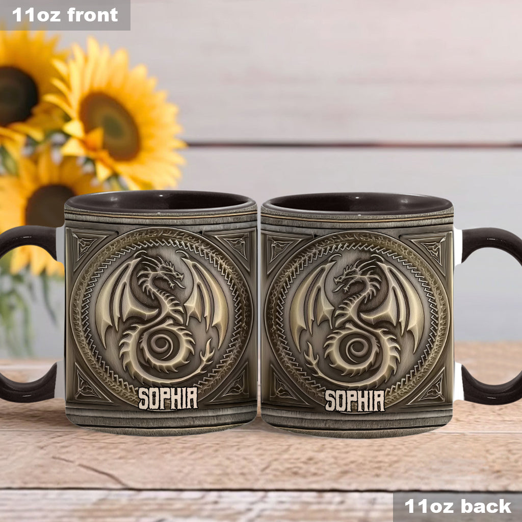 Majestic Dragon - Personalized Dragon Accent Mug