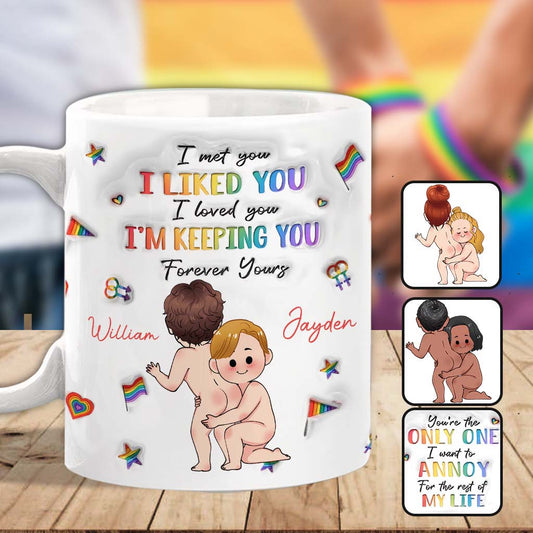 Je te soutiens - Mug personnalisé de soutien LGBT