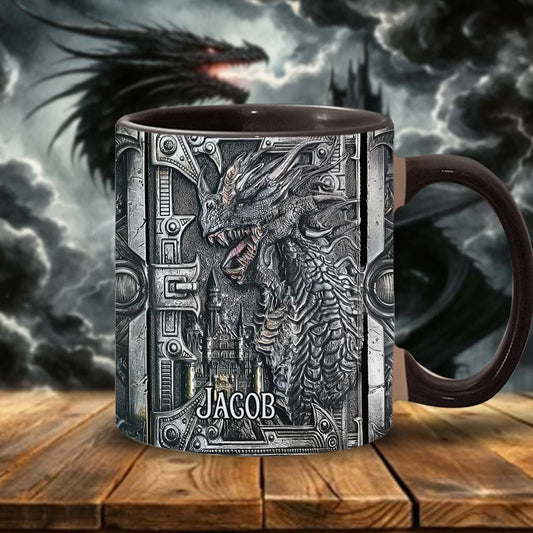 Mug personnalisé « Dragon Majestueux » avec motif dragon