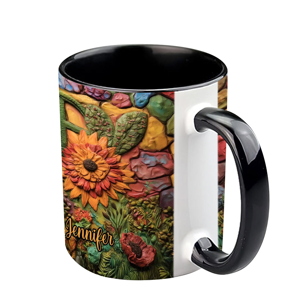 Mug personnalisé Hippie Girl Hippie Soul Peace Love