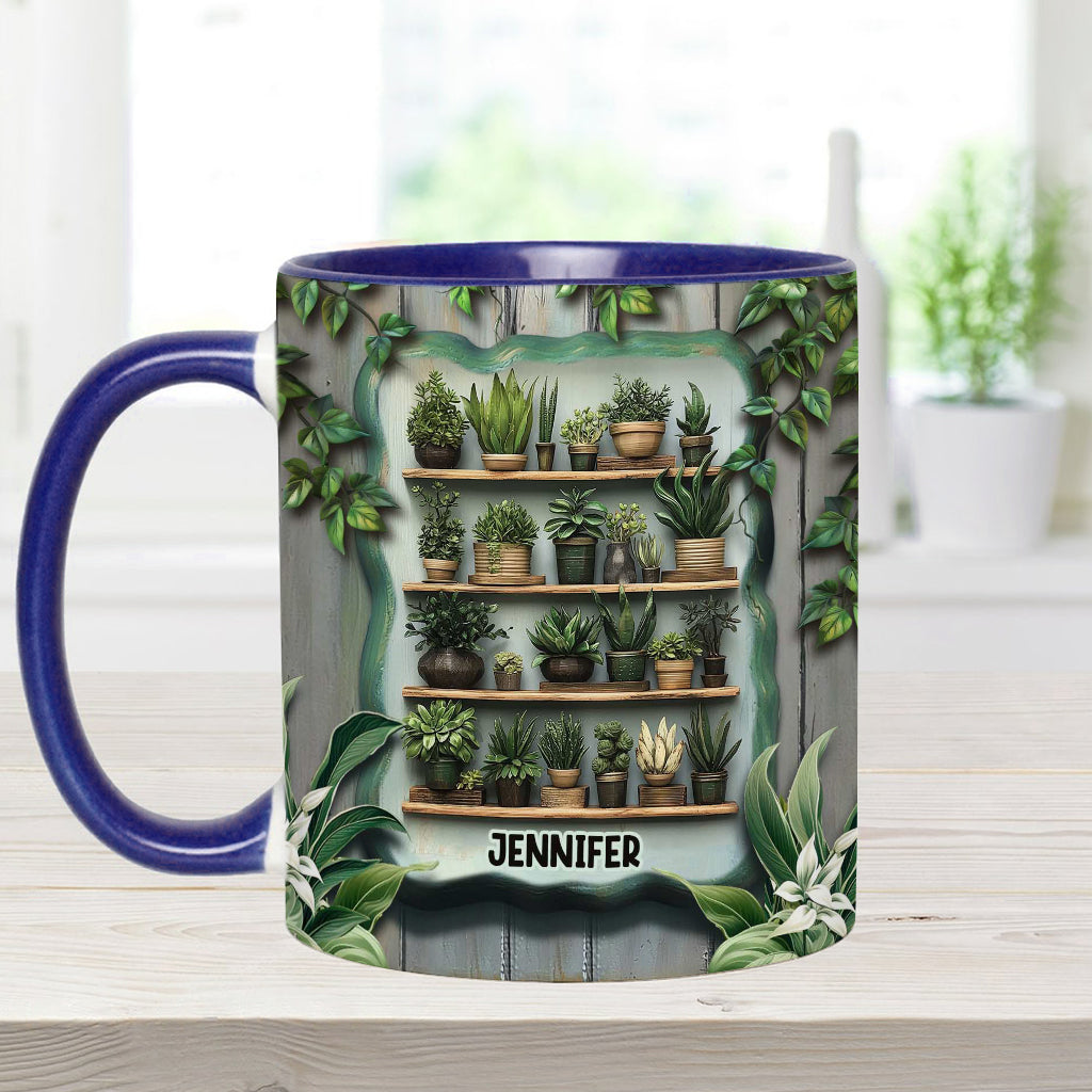 Les plantes me rendent heureuse. Vous, beaucoup moins. - Mug personnalisé sur le thème du jardinage