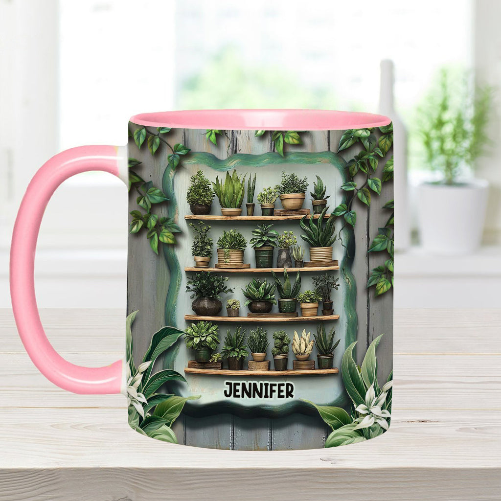 Les plantes me rendent heureuse. Vous, beaucoup moins. - Mug personnalisé sur le thème du jardinage